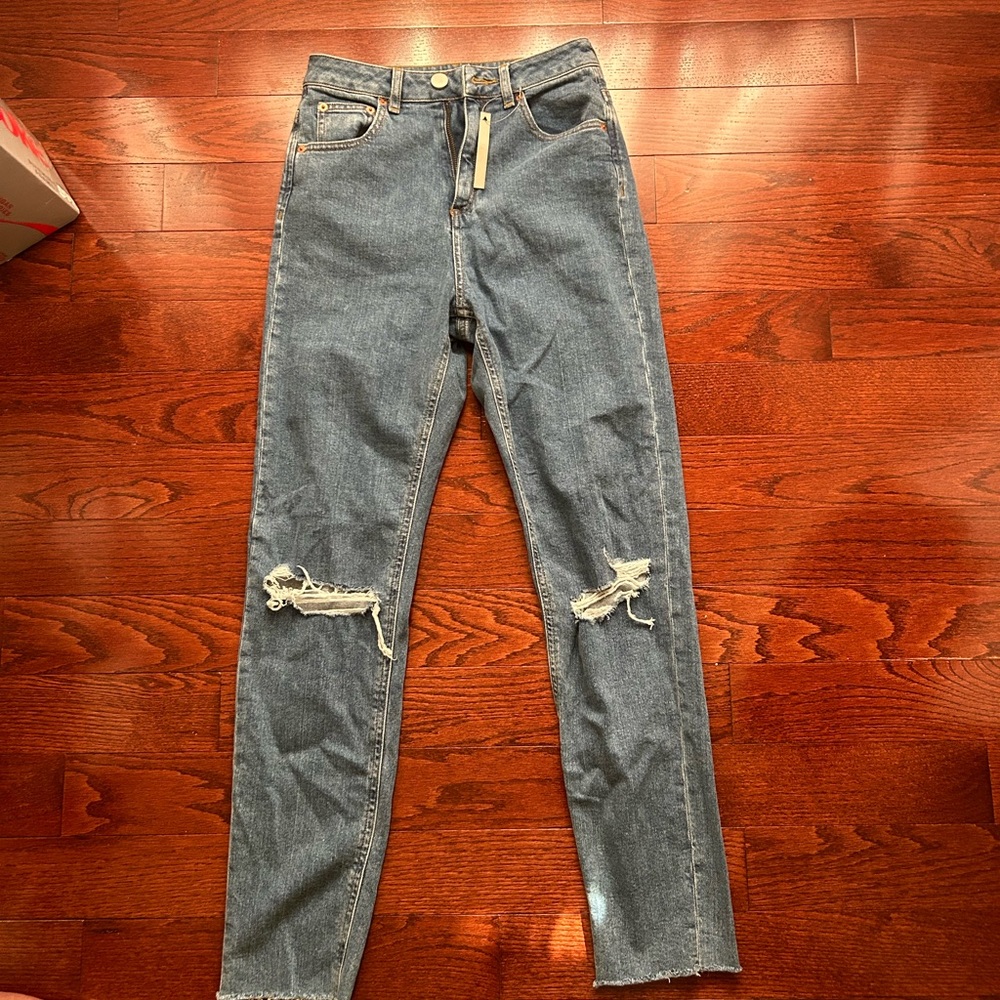 ASOS Mid Wash High Rise Jeans